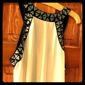 Gem embellished tank top